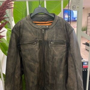 Men's Vintage Leather Field Jacket